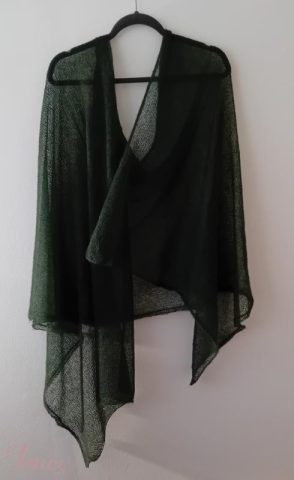 imusau.lt | parduodama tamsiai žalias megztas plonas moherio šalis